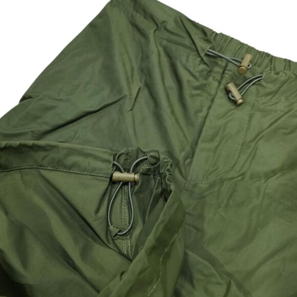 Tractr Green Wide Leg Nylon Parachute Pants S - Picture 2 of 4